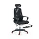 Lazer Pro Gaming Chair With Leg Support In Knitted Mesh Fabric
